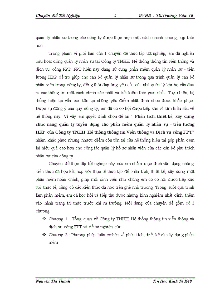 image for page Phân tích thiết kế xây dựng chức năng quản lý tuyển dụng cho phần mềm quản lý nhân sự tiền lương HRP của Công ty TNHH Hệ thống thông tin Viễn thông và Dịch vụ công FPT