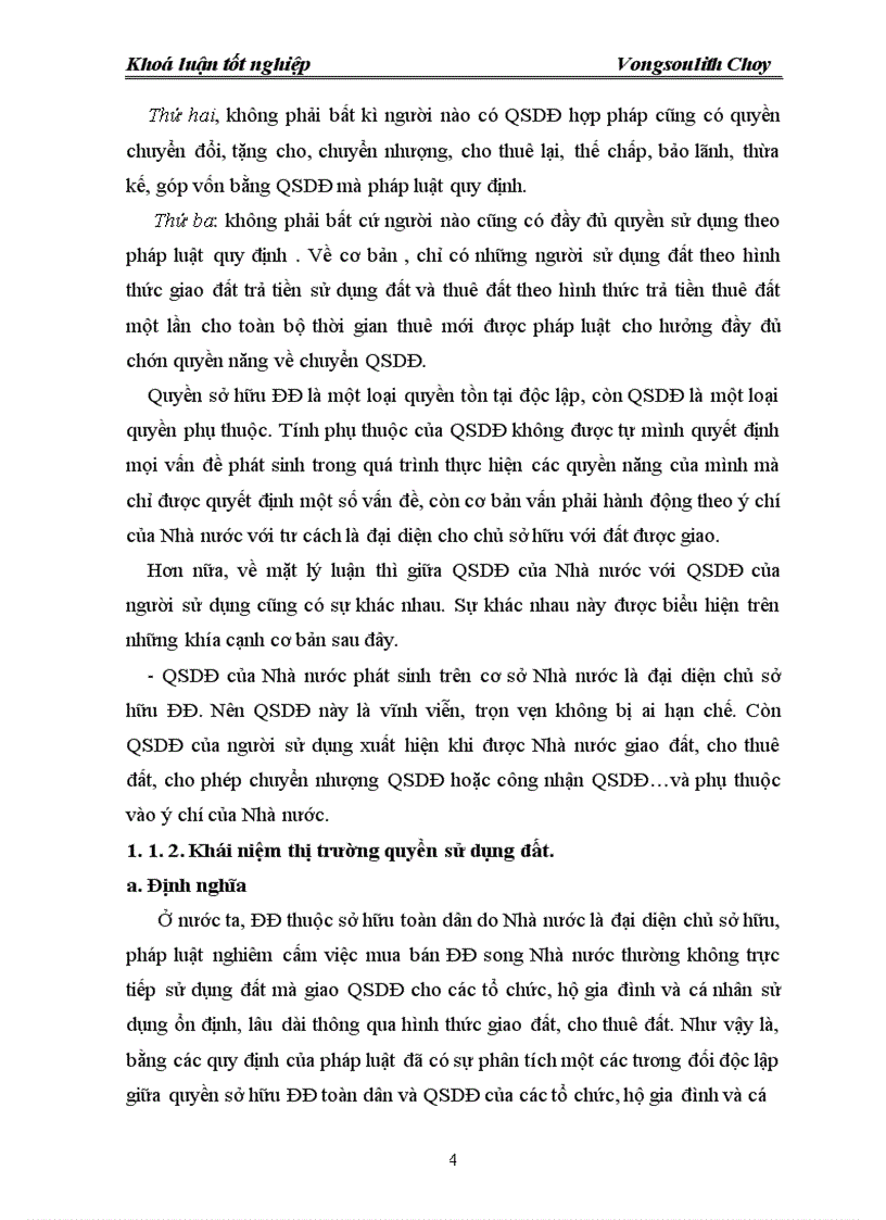 image for page Thực trạng pháp luật về thị trường quyền sử dụng đất trong thị trường bất động sản ở Việt Nam