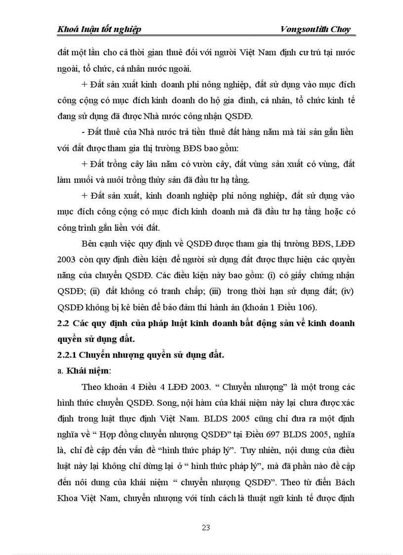 image for page Thực trạng pháp luật về thị trường quyền sử dụng đất trong thị trường bất động sản ở Việt Nam
