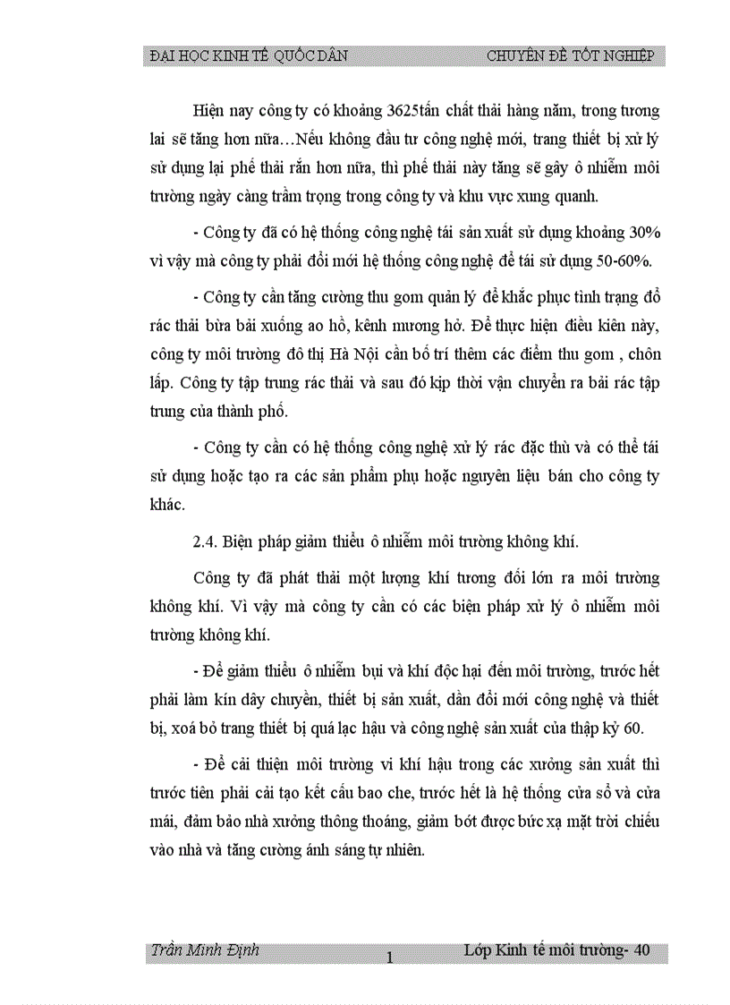 image for page Bước đầu đánh giá kinh tế các tác động môi trường do hoạt động của công ty Cao su Sao vàng Hà Nội