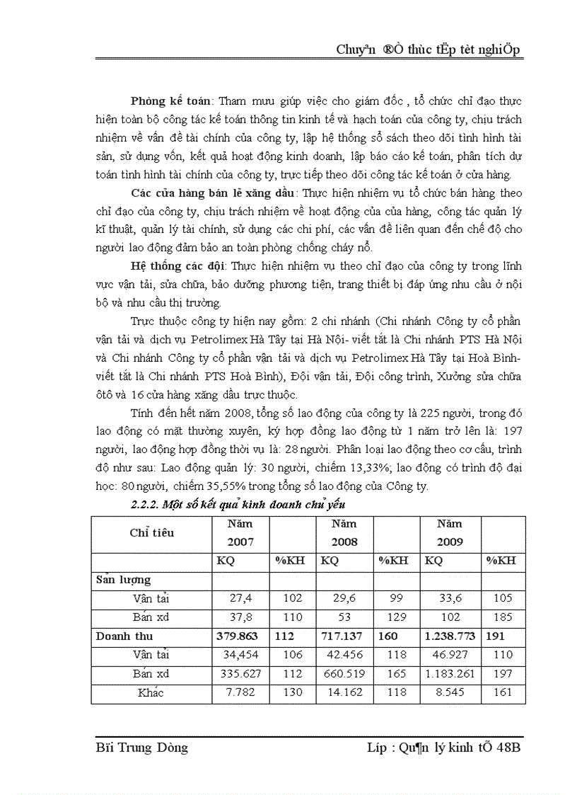 image for page Phân tích thực trạng và đánh giá môi trường kinh doanh của công ty cổ phần vận tải và dịch vụ Petrolimex Hà Tây