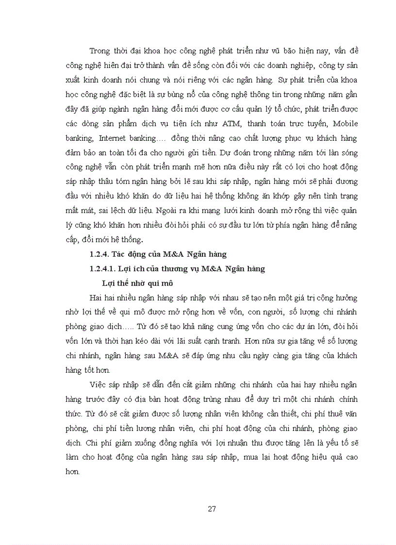 image for page Hoạt động mua lại và sáp nhập M A trong lĩnh vực Ngân hàng tại Mỹ và bài học kinh nghiệm đối với Việt Nam
