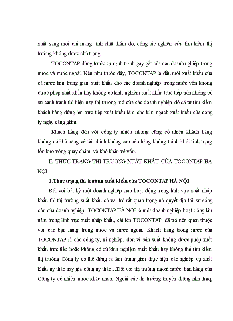 image for page Phương hướng và giải pháp phát triển thị trường xuất khẩu của Công ty cổ phần Xuất nhập khẩu Tạp phẩm 1