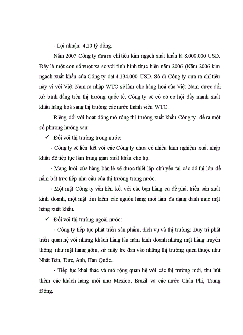 image for page Phương hướng và giải pháp phát triển thị trường xuất khẩu của Công ty cổ phần Xuất nhập khẩu Tạp phẩm 1