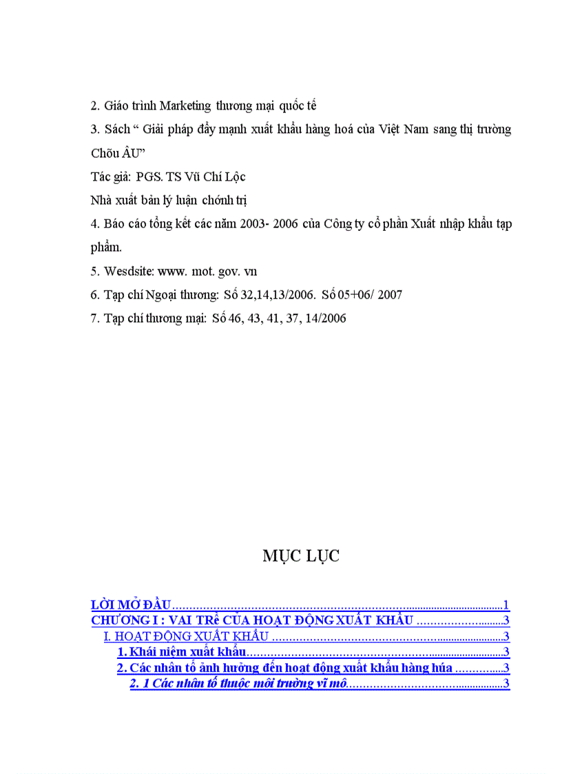 image for page Phương hướng và giải pháp phát triển thị trường xuất khẩu của Công ty cổ phần Xuất nhập khẩu Tạp phẩm 1