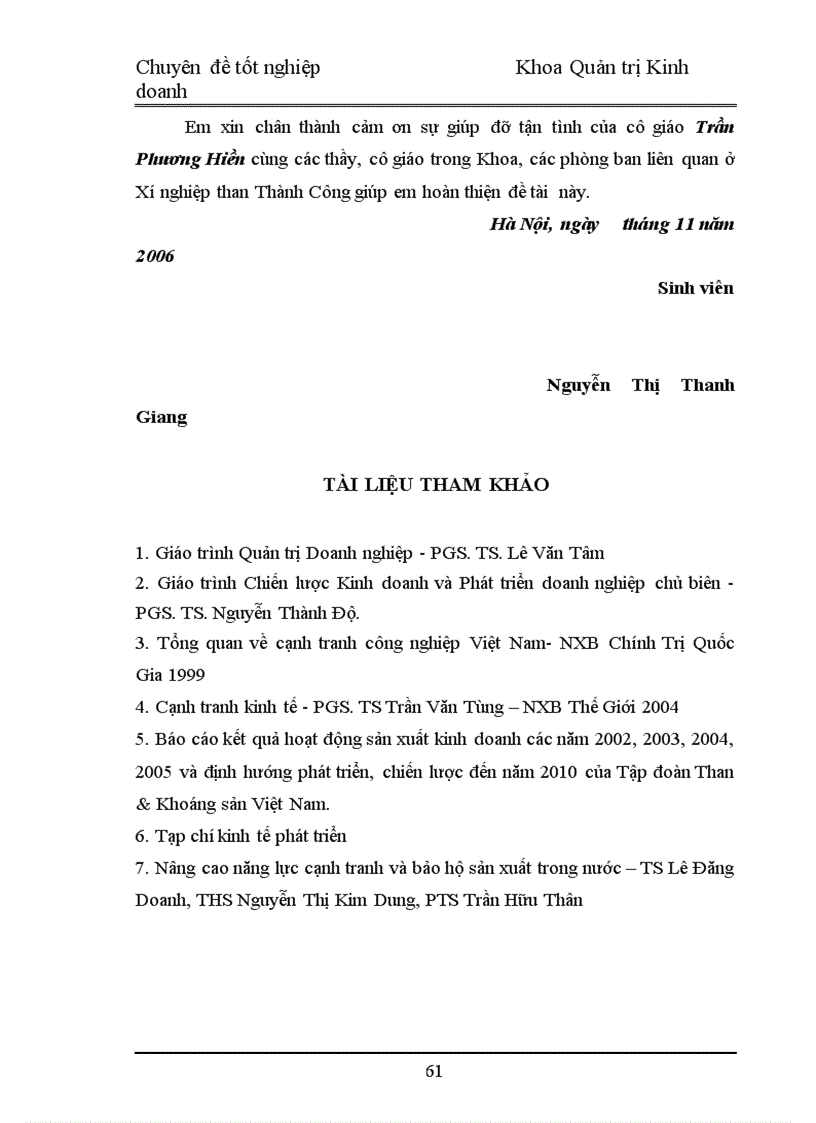 image for page Nâng cao hiệu quả kinh doanh của Xí nghiệp than Thành Công 1