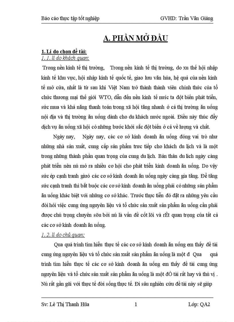 image for page Xác định cơ sở khoa học về công tác cung ứng nguyên liệu và tổ chức sản xuất sản phẩm ăn uống trong kinh doanh ăn uống