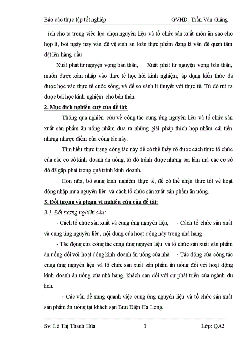 image for page Xác định cơ sở khoa học về công tác cung ứng nguyên liệu và tổ chức sản xuất sản phẩm ăn uống trong kinh doanh ăn uống