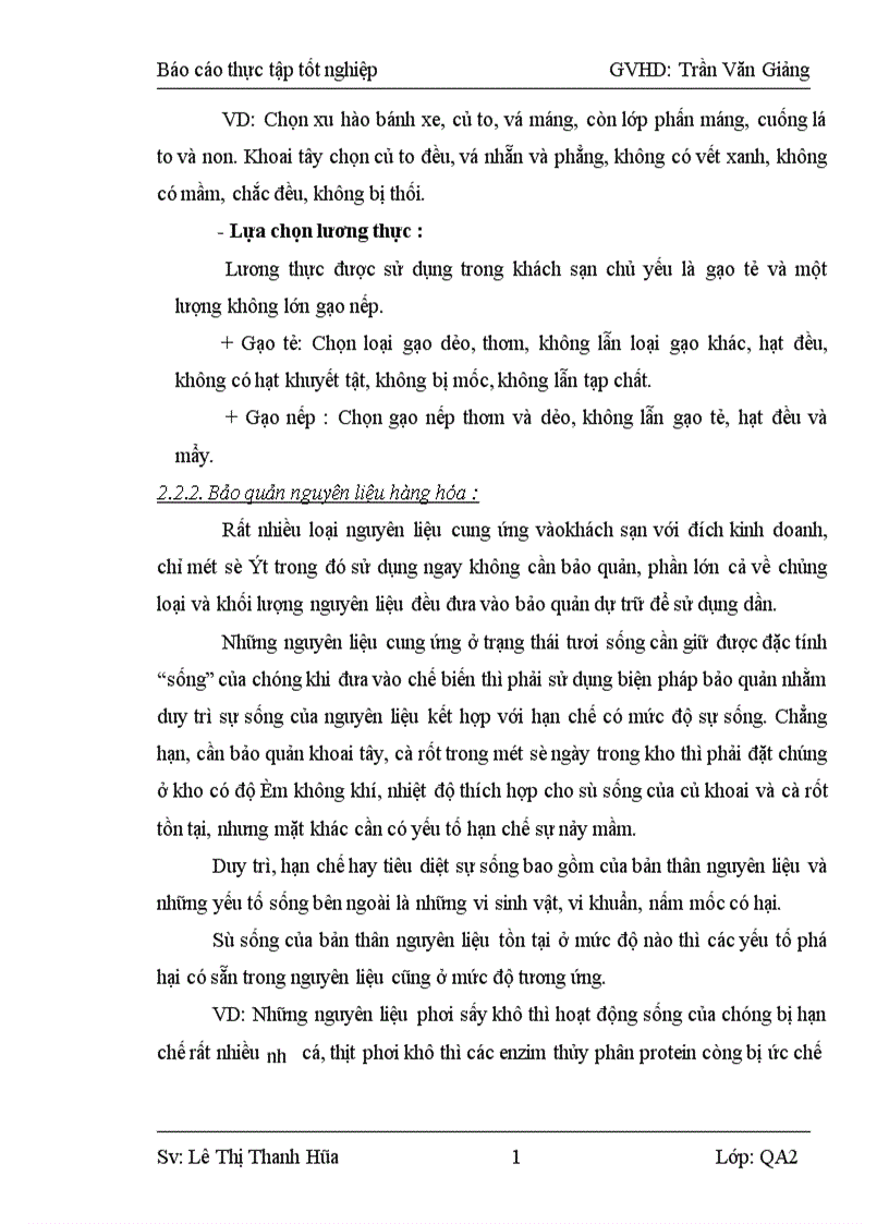 image for page Xác định cơ sở khoa học về công tác cung ứng nguyên liệu và tổ chức sản xuất sản phẩm ăn uống trong kinh doanh ăn uống