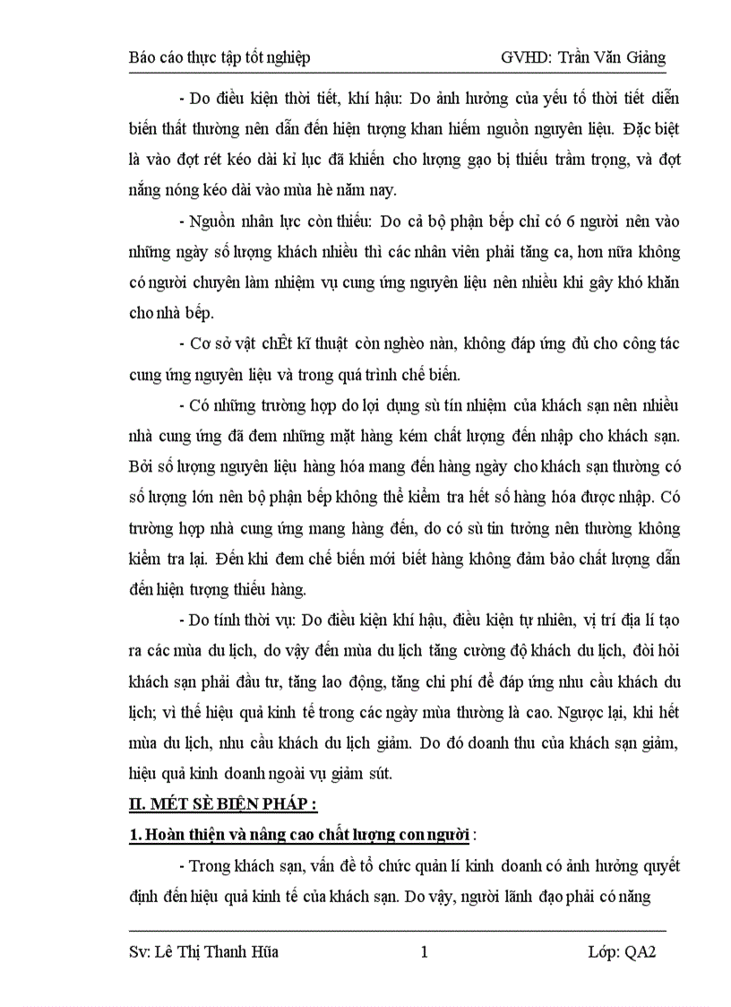 image for page Xác định cơ sở khoa học về công tác cung ứng nguyên liệu và tổ chức sản xuất sản phẩm ăn uống trong kinh doanh ăn uống