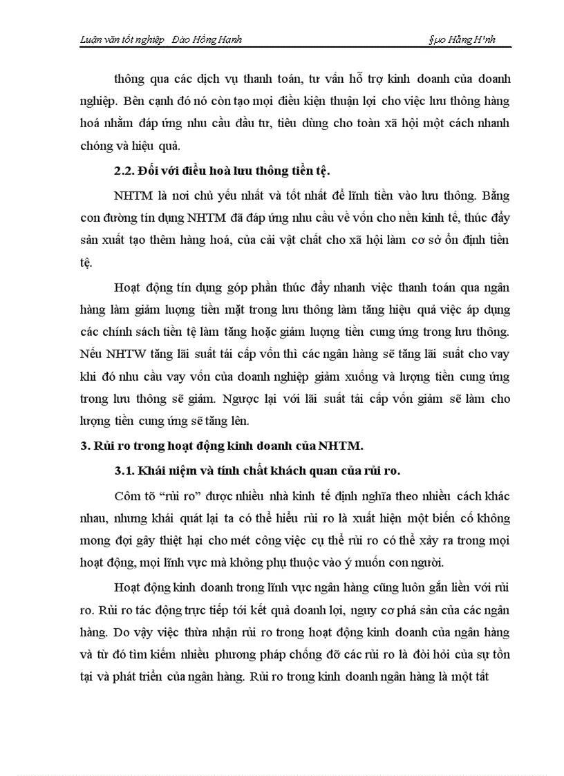 image for page Một số giải pháp phòng ngừa và hạn chế rủi ro tín dụng tại NHNo PTNT Hà Nội 1