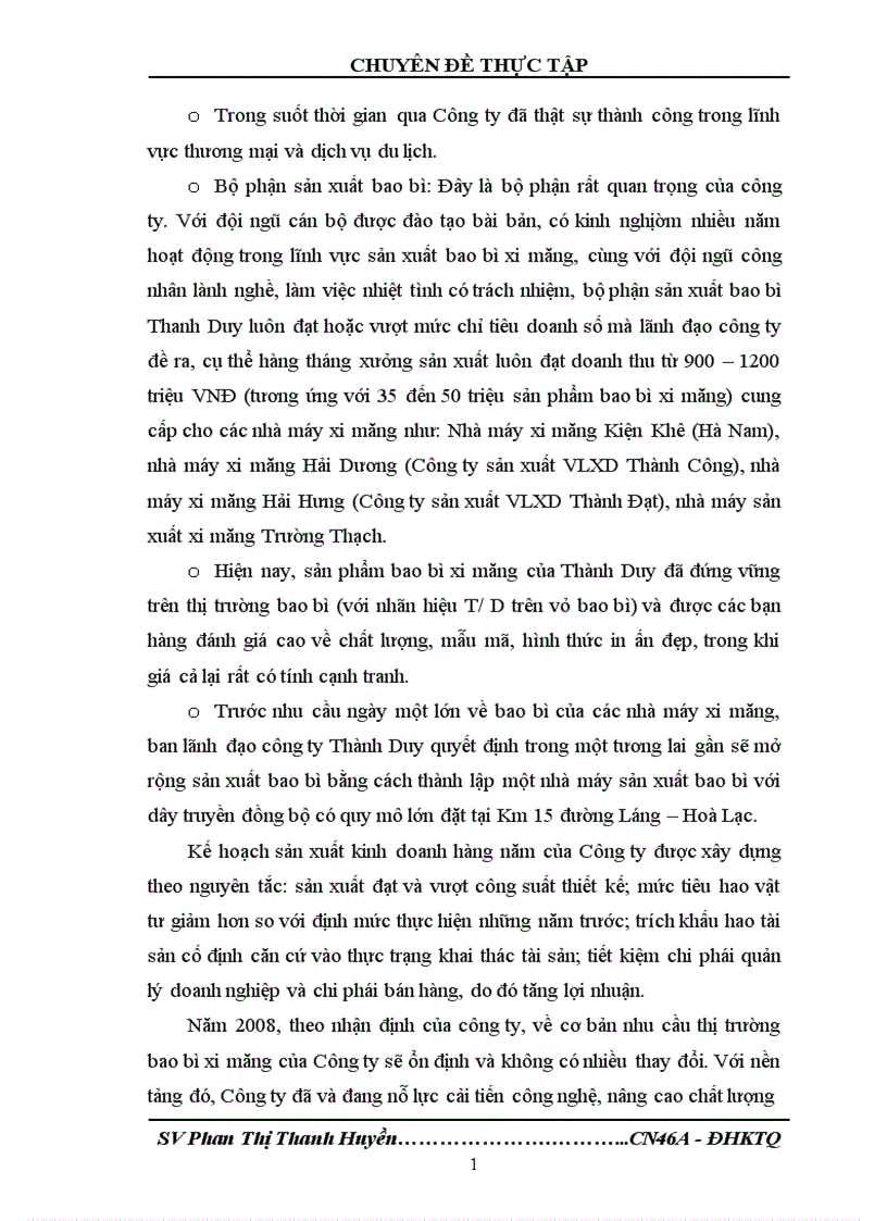 image for page Một số biện pháp nhằm sử dụng hợp lý và tiết kiệm nguyên vật liệu trong sản xuất bao bì xi măng ở Công ty TNHH Thành Duy