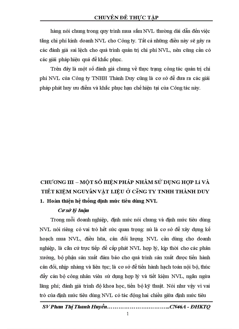 image for page Một số biện pháp nhằm sử dụng hợp lý và tiết kiệm nguyên vật liệu trong sản xuất bao bì xi măng ở Công ty TNHH Thành Duy