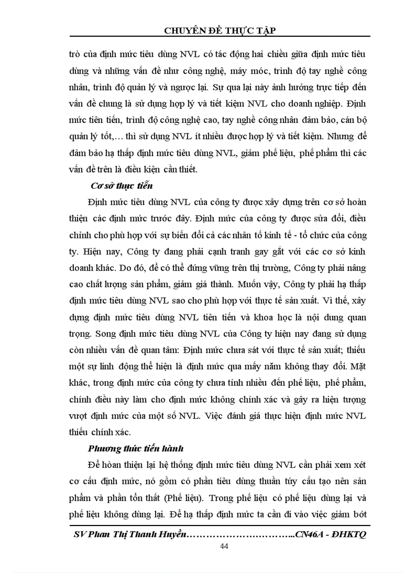 image for page Một số biện pháp nhằm sử dụng hợp lý và tiết kiệm nguyên vật liệu trong sản xuất bao bì xi măng ở Công ty TNHH Thành Duy