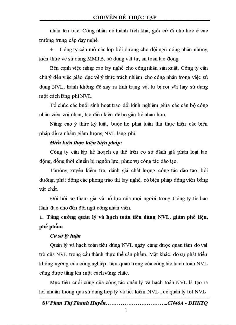 image for page Một số biện pháp nhằm sử dụng hợp lý và tiết kiệm nguyên vật liệu trong sản xuất bao bì xi măng ở Công ty TNHH Thành Duy