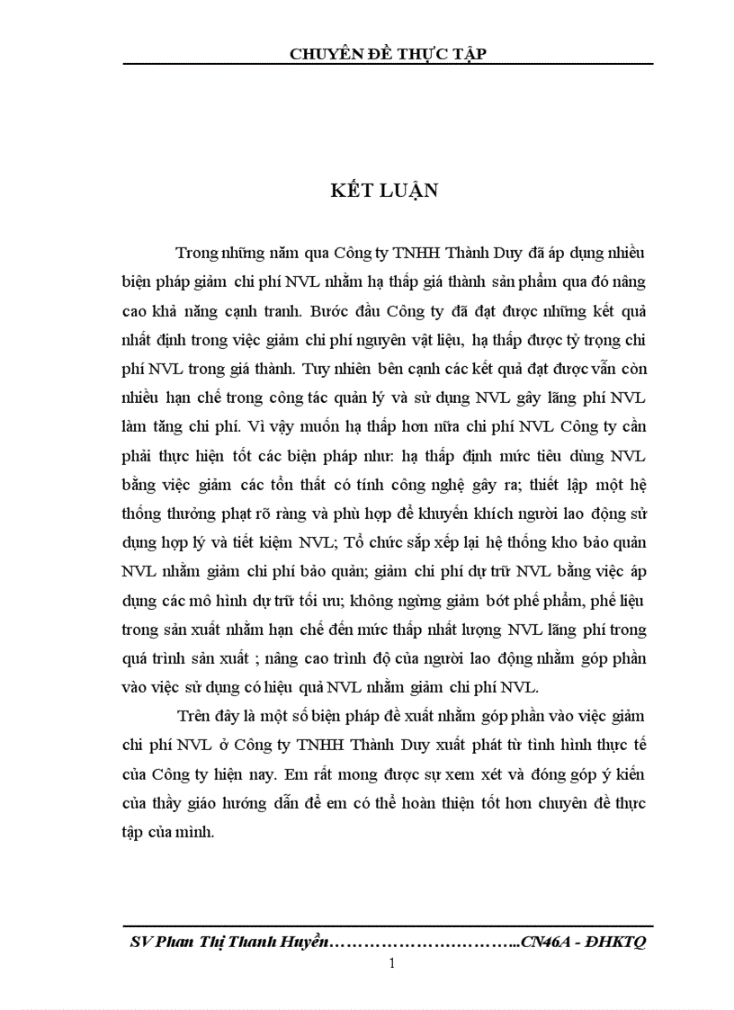 image for page Một số biện pháp nhằm sử dụng hợp lý và tiết kiệm nguyên vật liệu trong sản xuất bao bì xi măng ở Công ty TNHH Thành Duy
