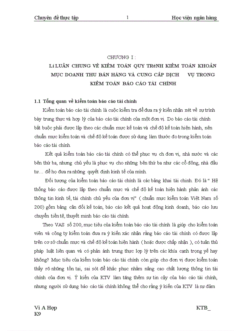 image for page Hoàn thiện kiểm toán khoản mục doanh thu bán hàng và cung cấp dịch vụ trong kiểm toán Báo cáo tài chính do Công ty TNHH tư vấn kiểm toán Vạn An chi nhánh Hà Nội BVACA thực hiện