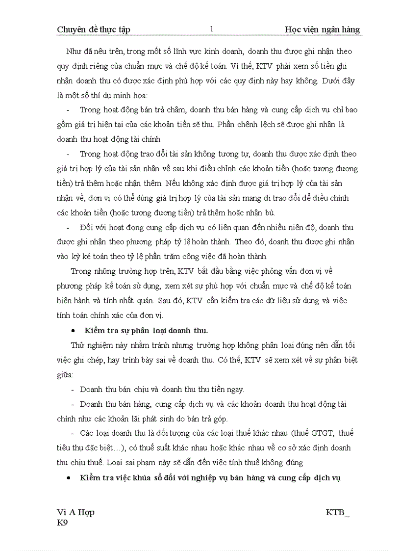 image for page Hoàn thiện kiểm toán khoản mục doanh thu bán hàng và cung cấp dịch vụ trong kiểm toán Báo cáo tài chính do Công ty TNHH tư vấn kiểm toán Vạn An chi nhánh Hà Nội BVACA thực hiện