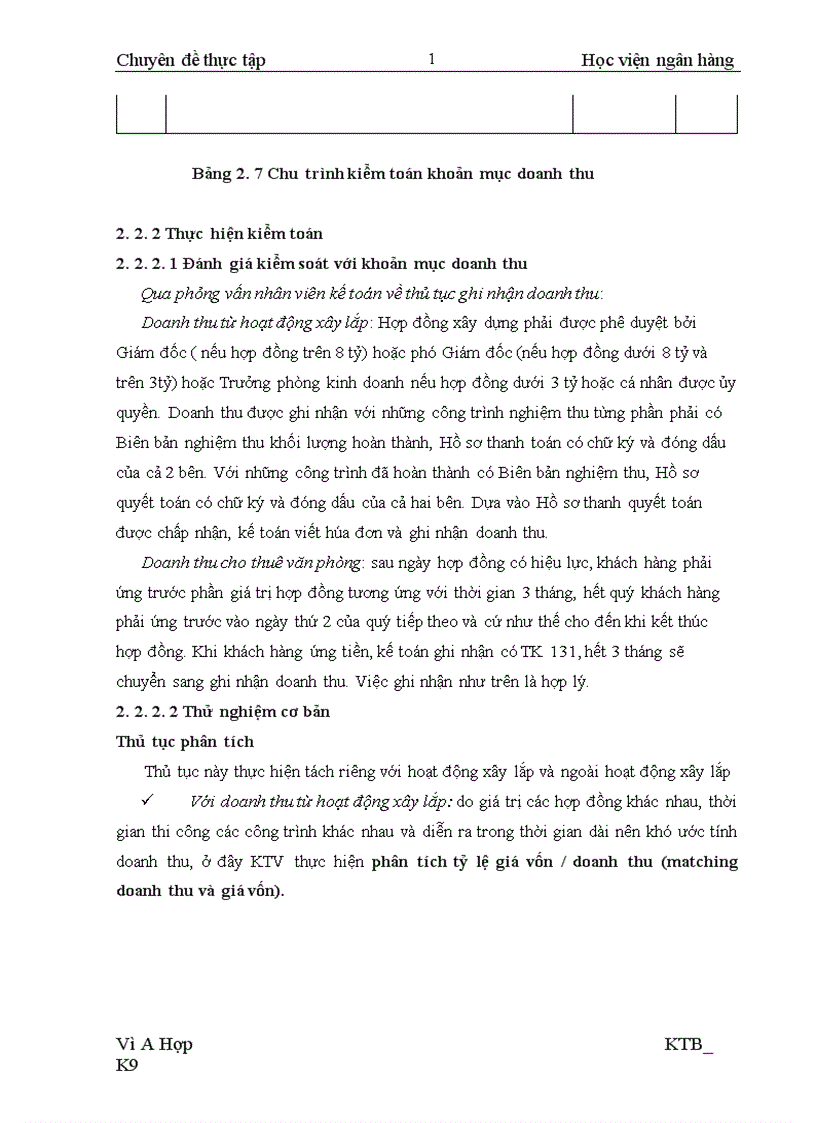 image for page Hoàn thiện kiểm toán khoản mục doanh thu bán hàng và cung cấp dịch vụ trong kiểm toán Báo cáo tài chính do Công ty TNHH tư vấn kiểm toán Vạn An chi nhánh Hà Nội BVACA thực hiện