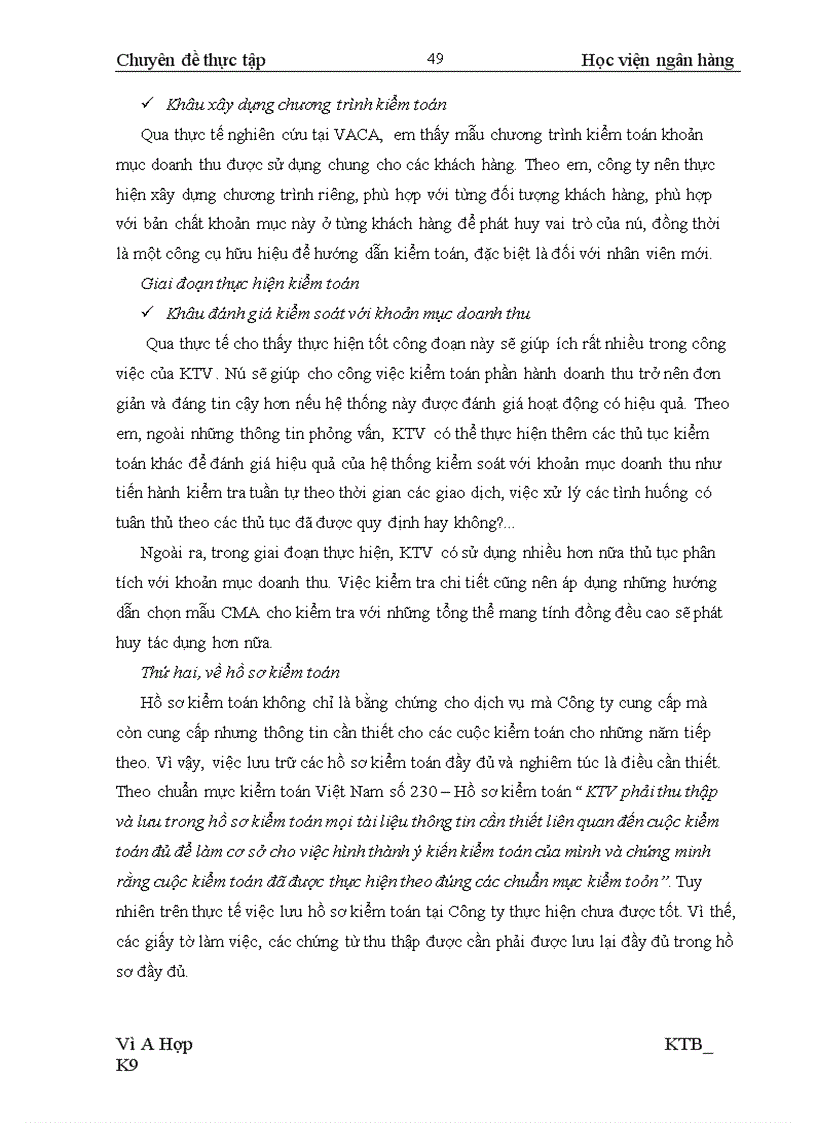 image for page Hoàn thiện kiểm toán khoản mục doanh thu bán hàng và cung cấp dịch vụ trong kiểm toán Báo cáo tài chính do Công ty TNHH tư vấn kiểm toán Vạn An chi nhánh Hà Nội BVACA thực hiện