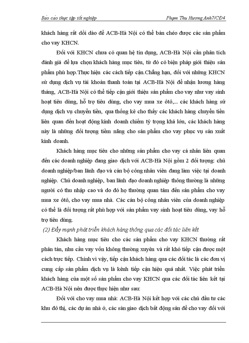image for page Thực trạng cho vay khách hàng cá nhân và giải pháp tại Ngân hàng TMCP Á Châu chi nhánh Hà Nội