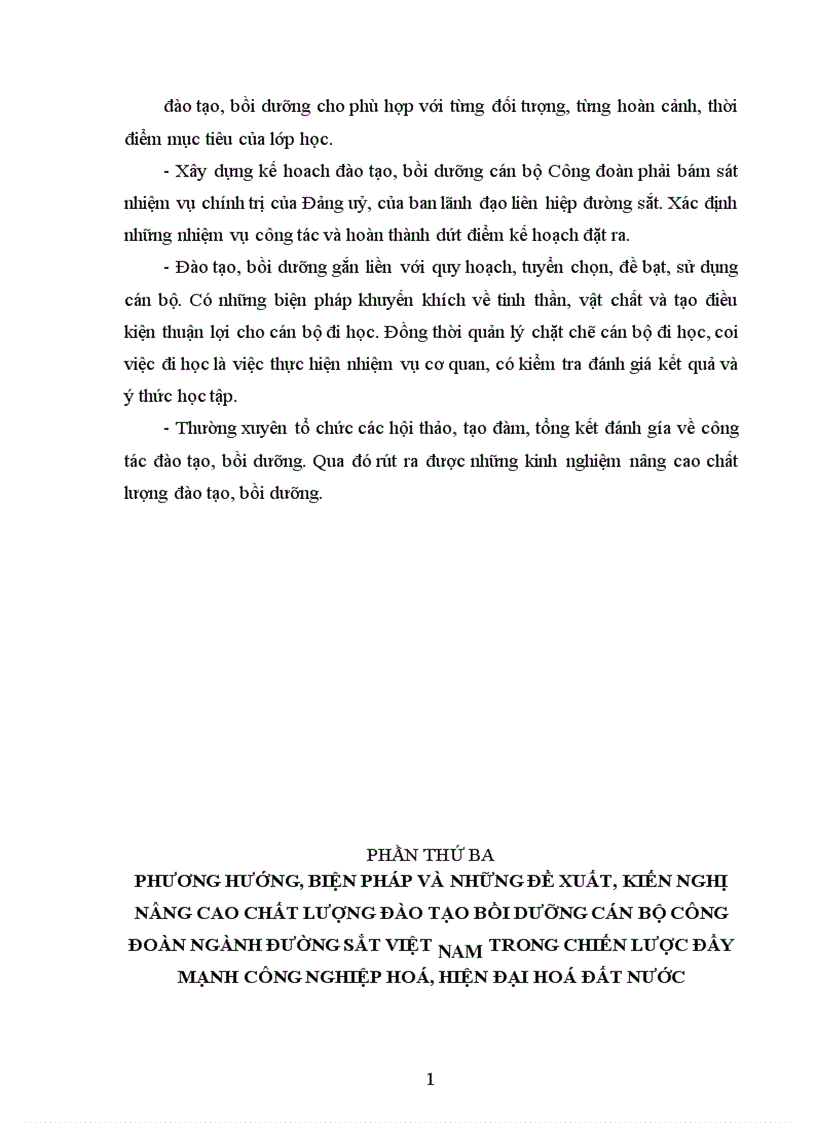 image for page Công tác đào tạo bồi dưỡng cán bộ Công đoàn đường sắt Việt Nam đáp ứng yêu cầu công nghiệp hoá hiện đại hoá đất nước 1