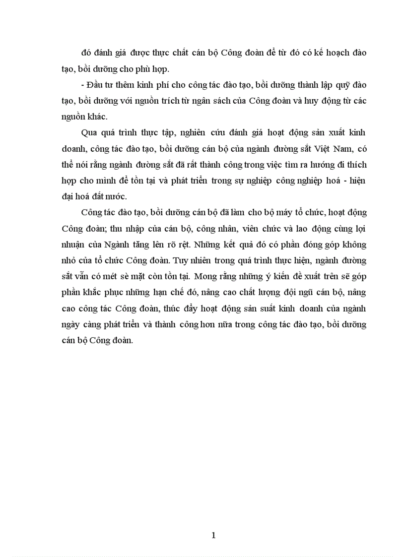 image for page Công tác đào tạo bồi dưỡng cán bộ Công đoàn đường sắt Việt Nam đáp ứng yêu cầu công nghiệp hoá hiện đại hoá đất nước 1