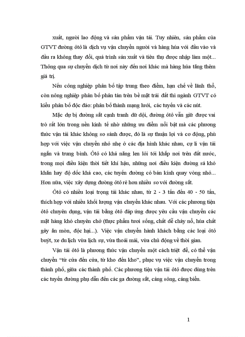 image for page Địa lí ngành giao thông vận tải đường ôtô Việt Nam 1