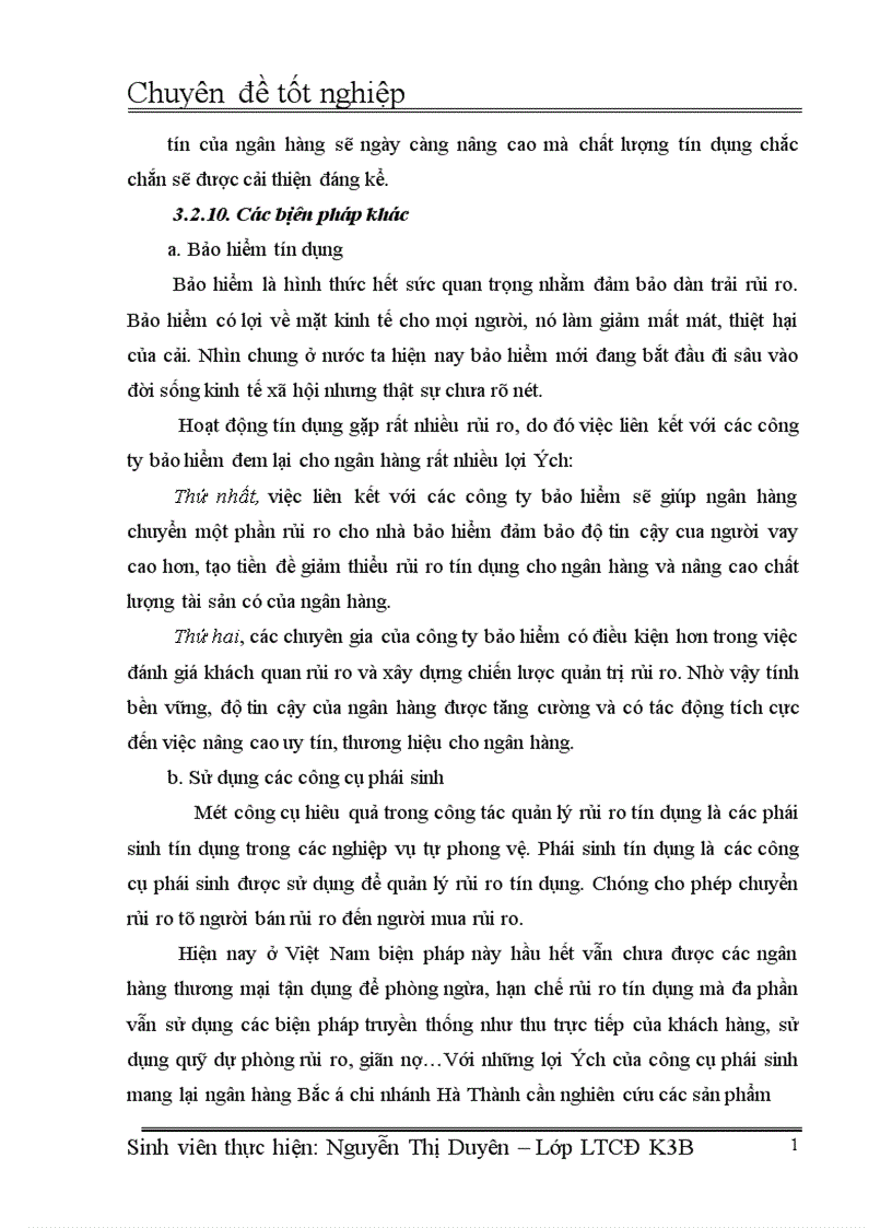 image for page Giải pháp phòng ngừa và hạn chế rủi ro tín dụng tại NHTM bắc á chi nhánh Hà Thành 1