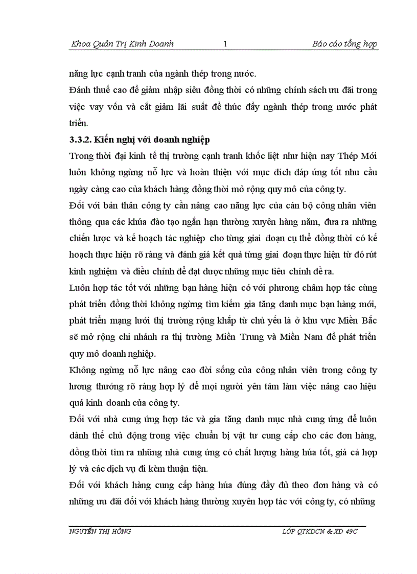 image for page Báo cáo thực tập tại Công ty Cổ Phần Đầu tư Thương mại Thép Mới