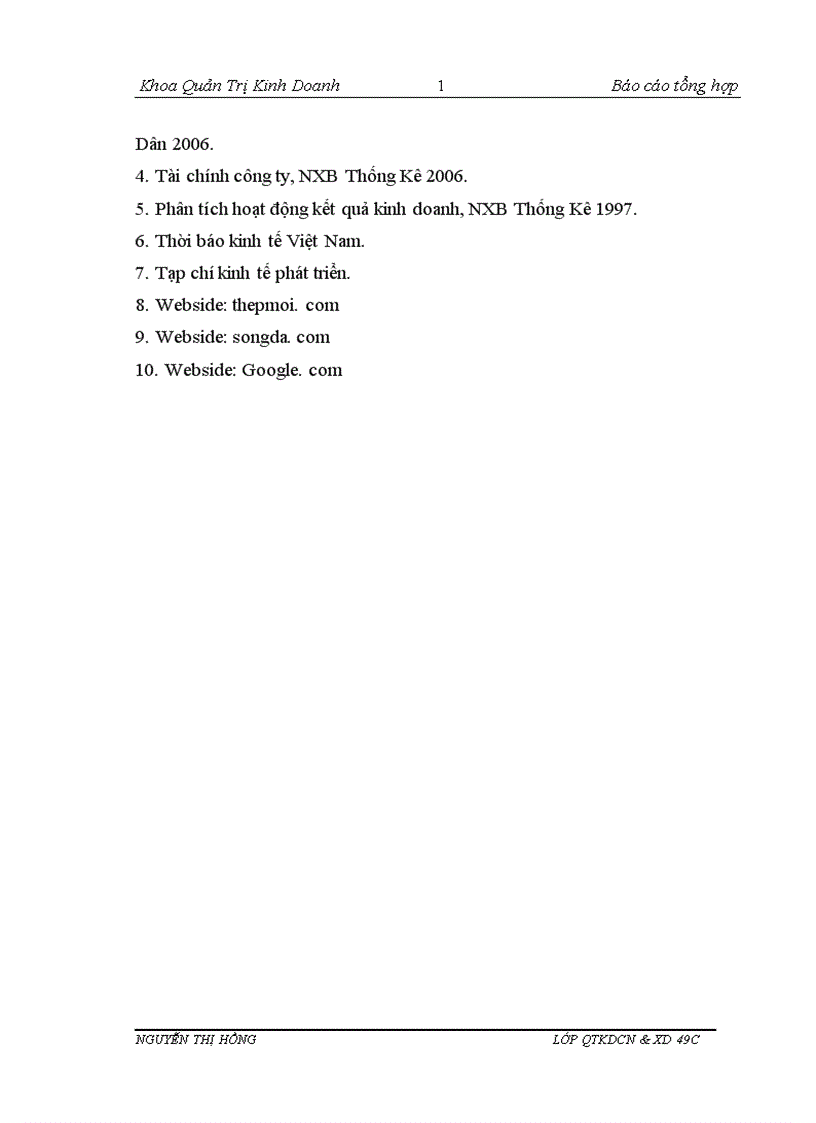 image for page Báo cáo thực tập tại Công ty Cổ Phần Đầu tư Thương mại Thép Mới