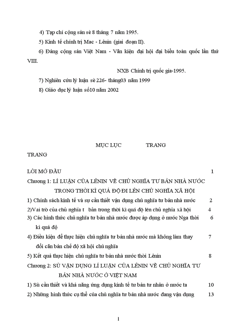 image for page Sự vận dụng lý luận của lênin về chủ nghĩa tư bản nhà nước ở việt nam 1