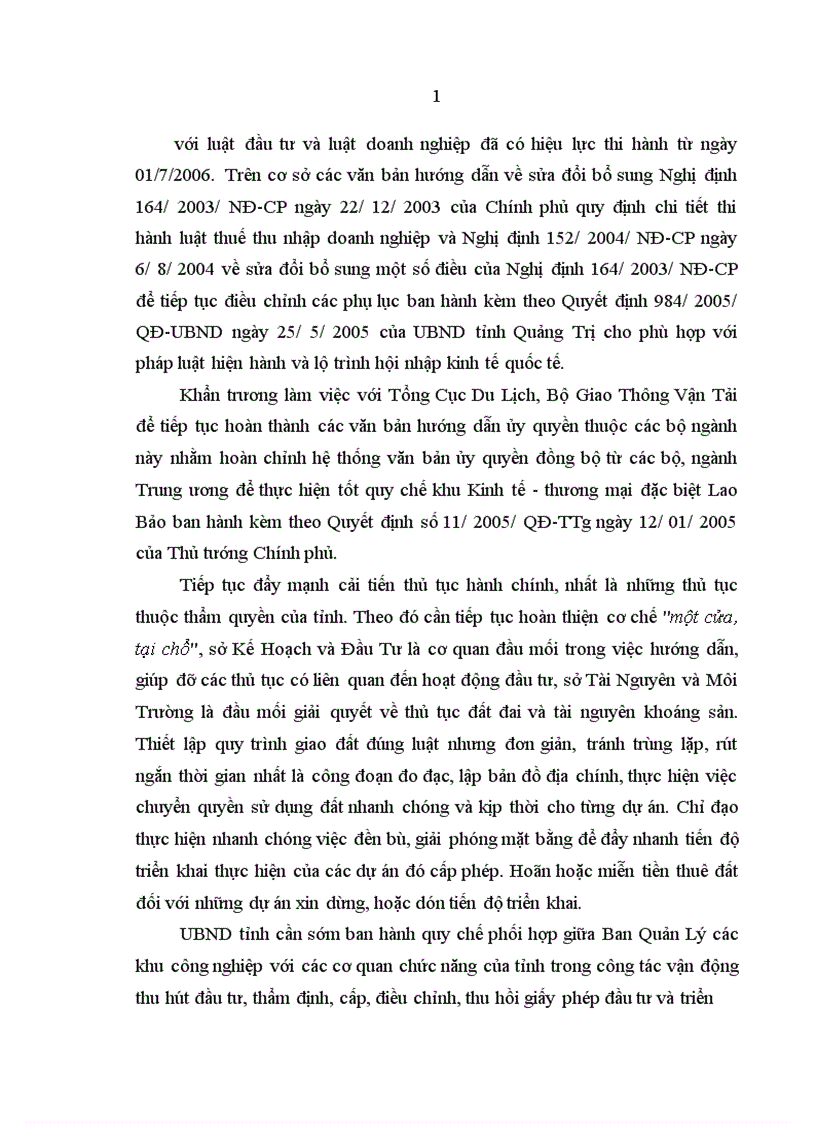 image for page Thu hút vốn đầu tư vào các khu công nghiệp khu kinh tế ở tỉnh Quảng Trị