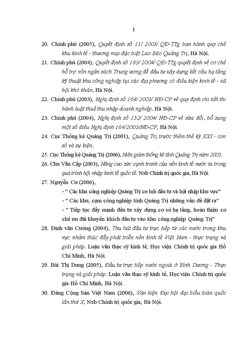 image for page Thu hút vốn đầu tư vào các khu công nghiệp khu kinh tế ở tỉnh Quảng Trị