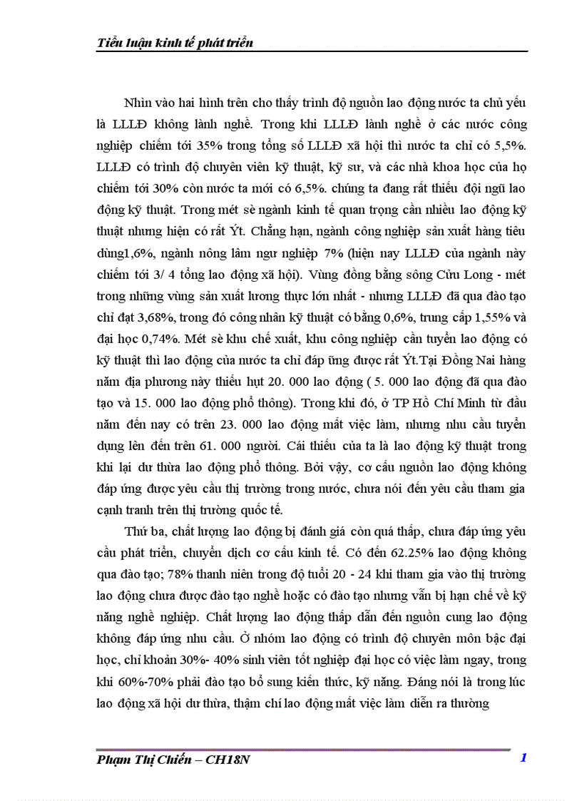 image for page Đặc điểm của thị trường lao động ở các nước đang phát triển Phân tích hiện tượng dư thừa lao động ở Việt Nam dưới góc độ tăng trưởng kinh tế Các giải pháp để xử lý vấn đề này 1