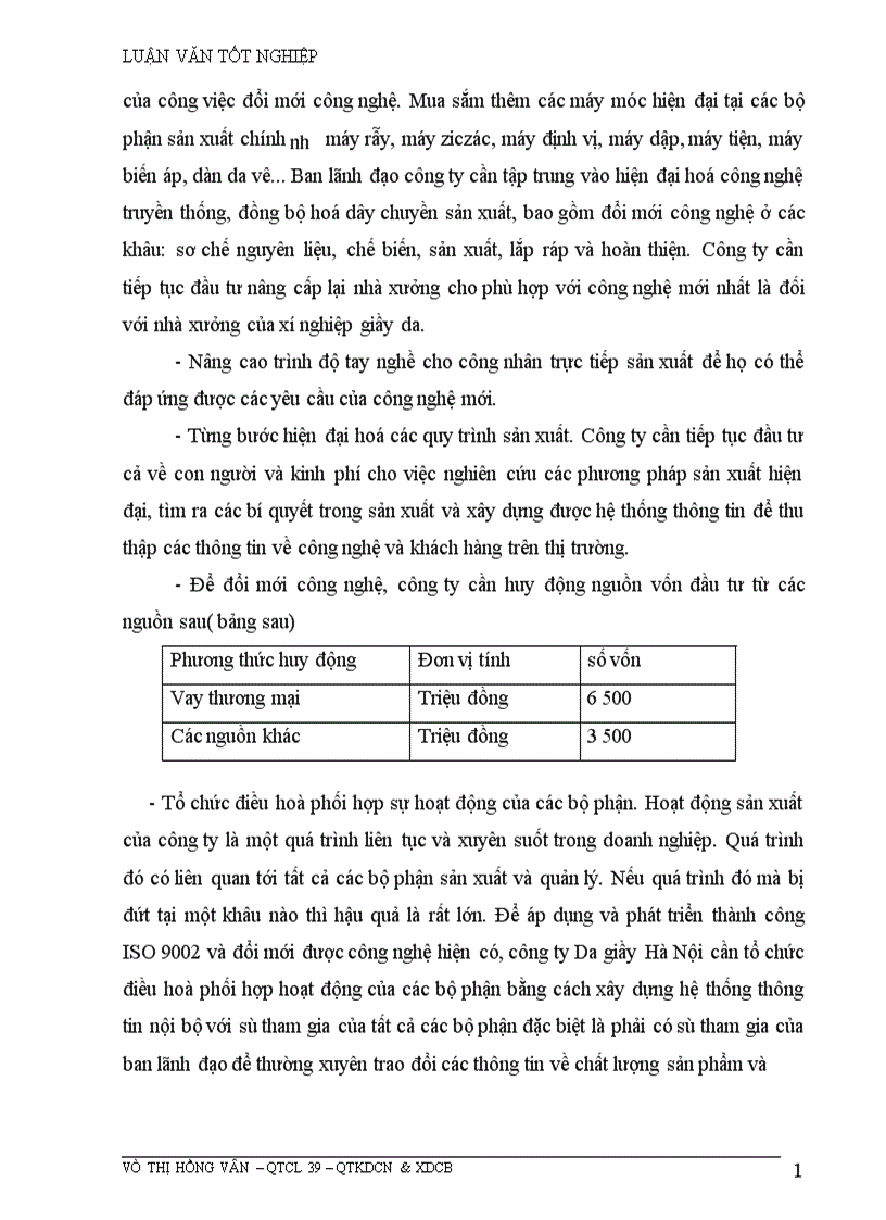 image for page Những biện pháp để duy trì và phát triển việc áp dụng hệ thống quản lý chất lượng theo ISO 9002 ở Công ty da giầy Hà Nội 1
