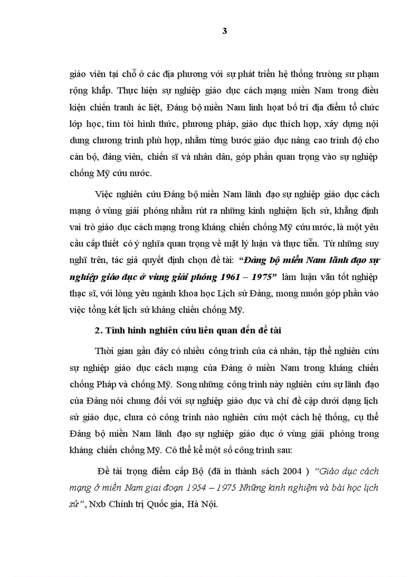 image for page Đảng bộ miền Nam lãnh đạo sự nghiệp giáo dục ở vùng giải phóng 1961 1975