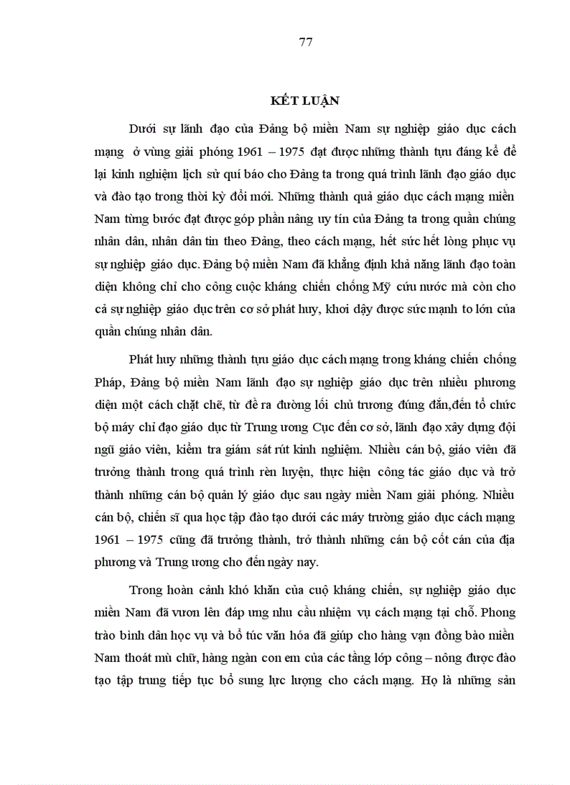 image for page Đảng bộ miền Nam lãnh đạo sự nghiệp giáo dục ở vùng giải phóng 1961 1975