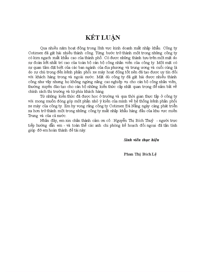 image for page Một số ý kiến về kênh phân phối xe máy tại công ty Cotimex Đà Nẵng