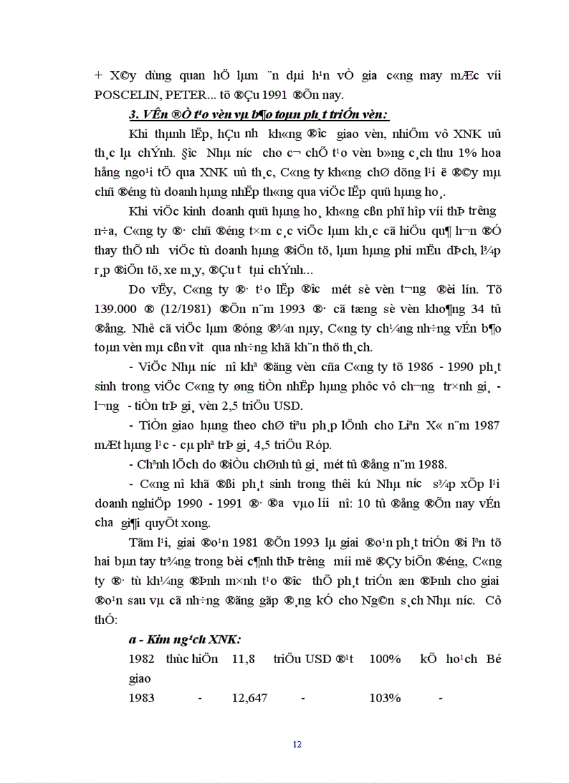 image for page Báo cáo tổng hợp hoạt động của công ty xuất nhập khẩu tổng hợp I