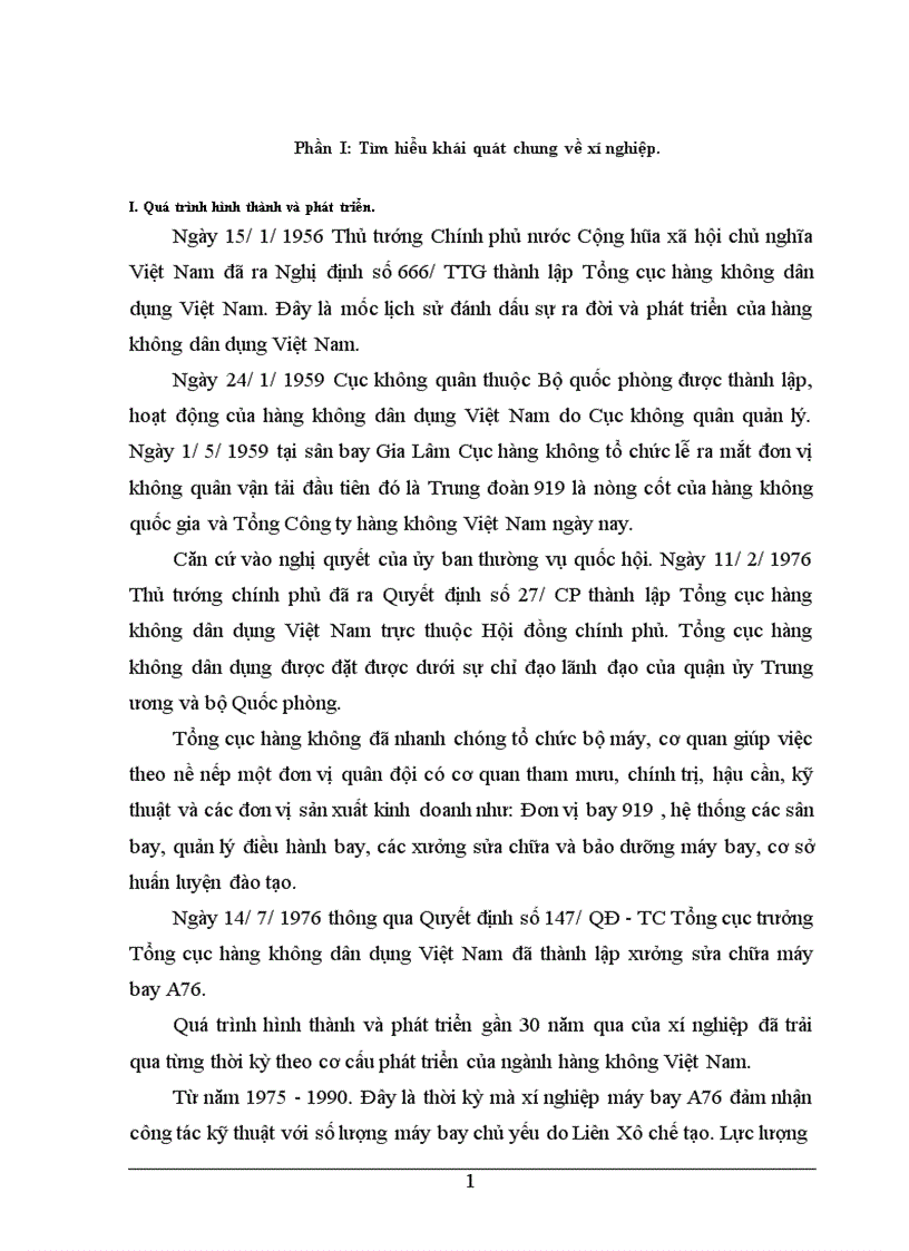 image for page Phân tích hoạt động của xí nghiệp máy bay A