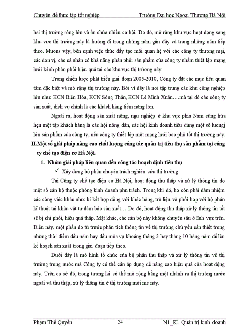 image for page Nâng cao chất lượng tiêu thụ sản phẩm tại Công ty Chế tạo Điện cơ Hà Nội CTAMTD 1