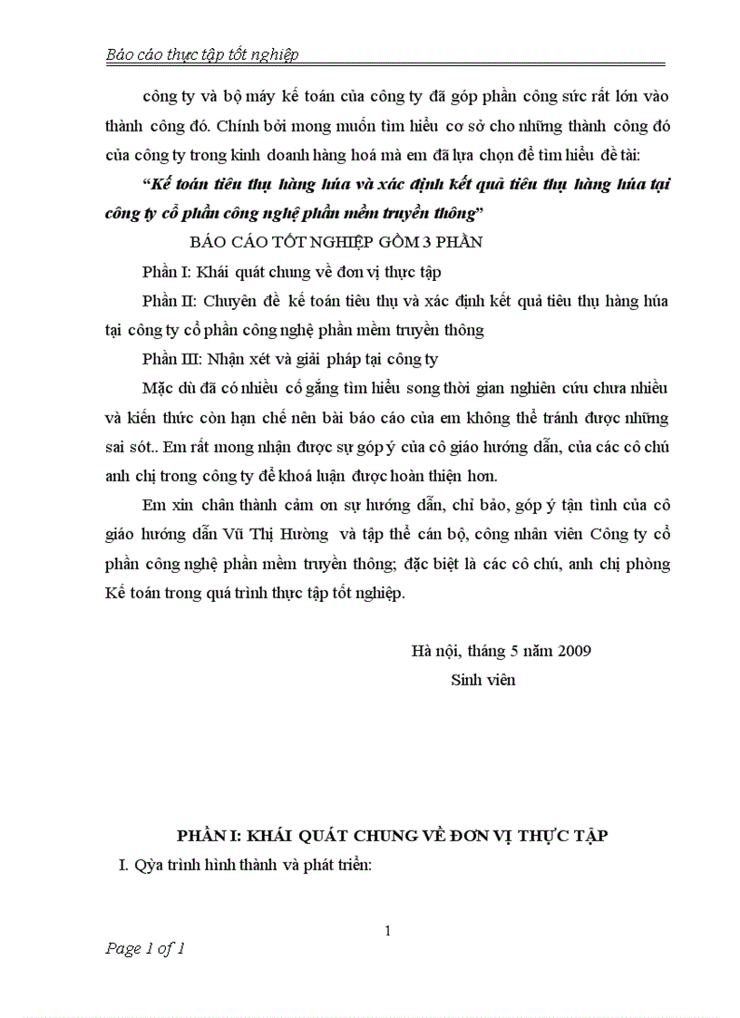 image for page Kế toán tiêu thụ hàng hóa và xác định kết quả tiêu thụ hàng hóa tại công ty cổ phần công nghệ phần mềm truyền thông