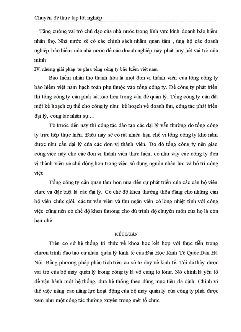 image for page Nâng cao năng lực hoạt động của bộ máy quản lý ở công ty bảo hiểm nhân thọ Thanh Hoá