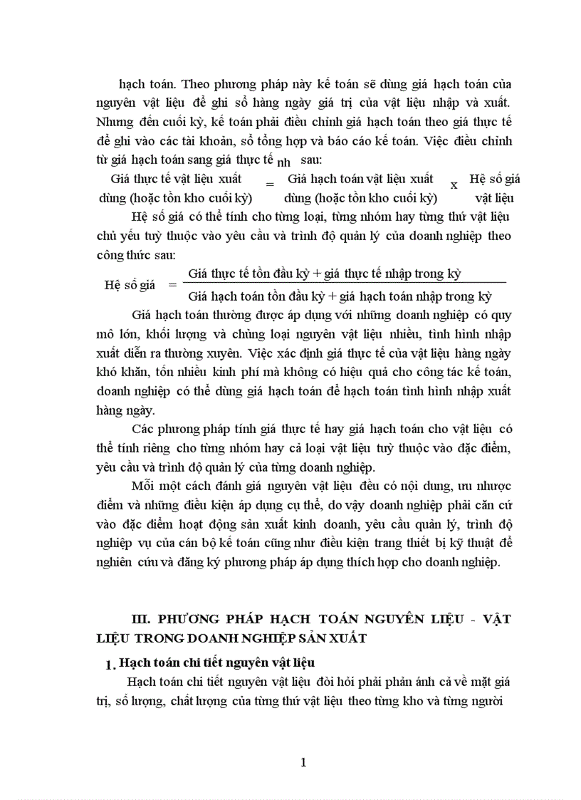 image for page Tổ chức hạch toán nguyên vật liệu tại Công ty dệt Minh Khai 1