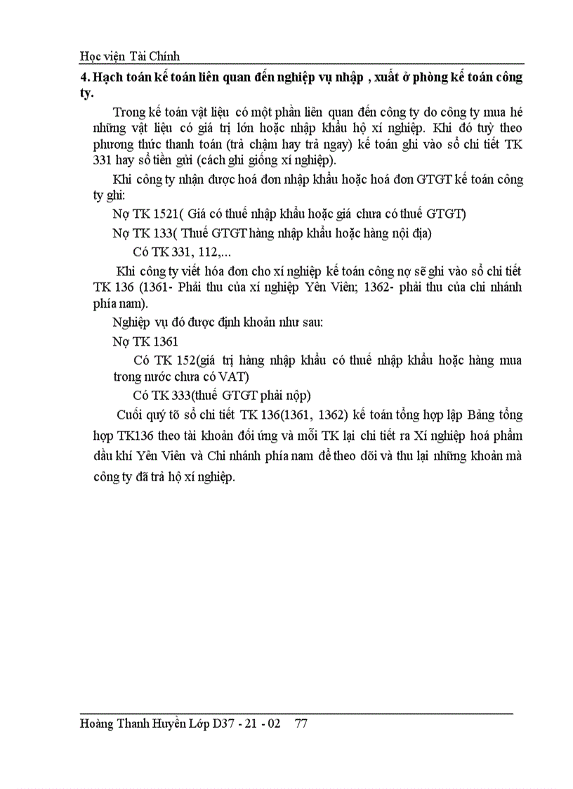 image for page Tổ chức công tác kế toán vật liệu ở công ty dung dịch khoan và hoá phẩm dầu khí 1