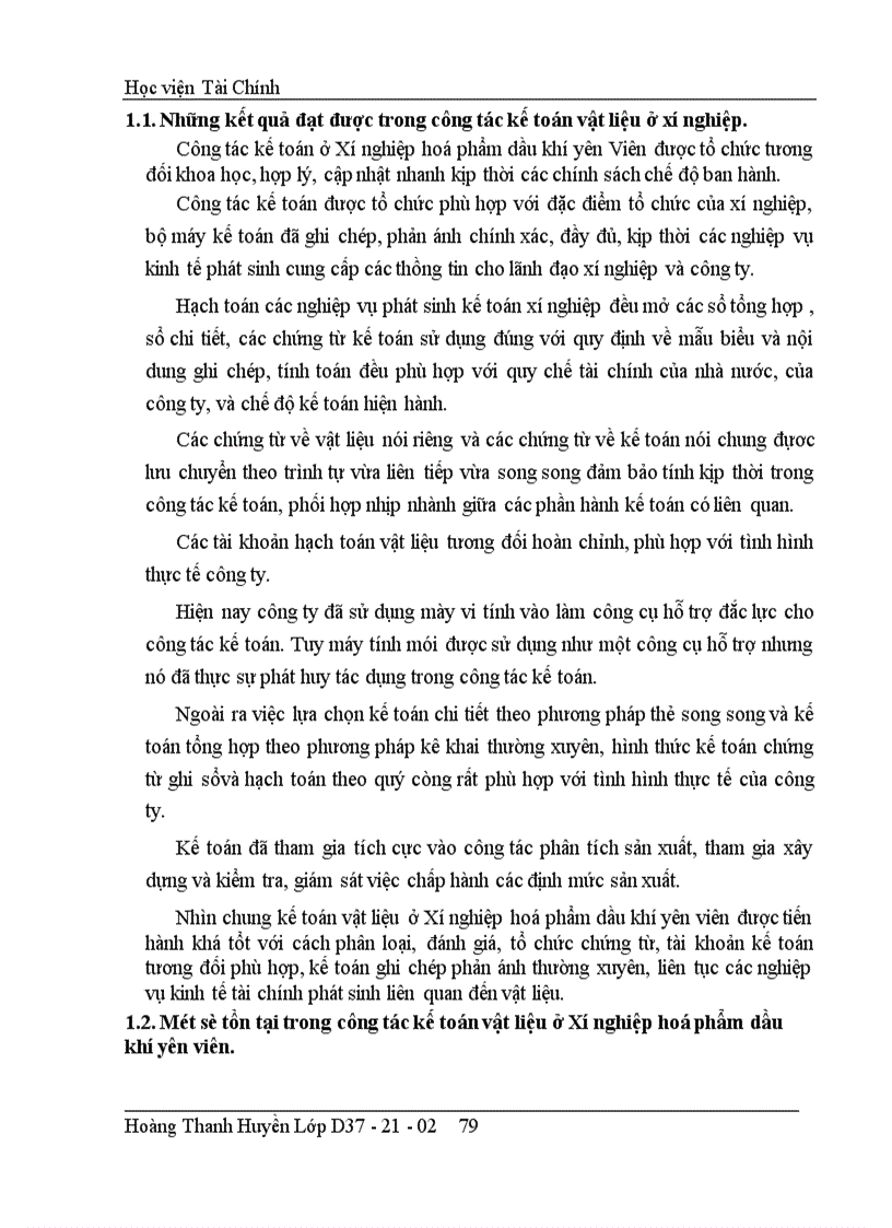 image for page Tổ chức công tác kế toán vật liệu ở công ty dung dịch khoan và hoá phẩm dầu khí 1