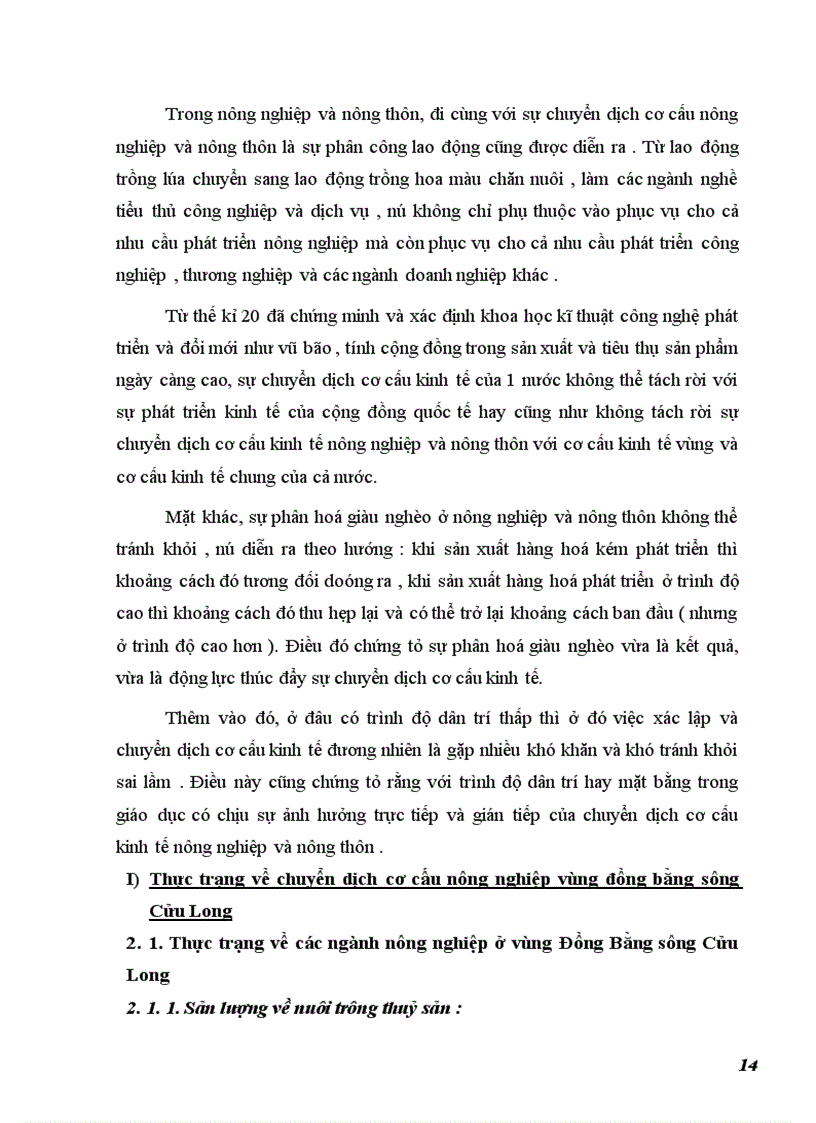 image for page Chuyển dịch cơ cấu ngành nông nghiệp vùng đồng bằng sông Cửu Long