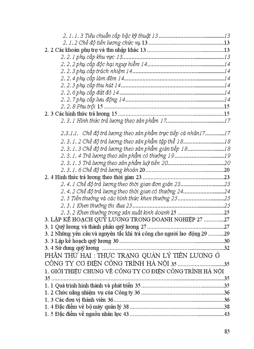 image for page Một số biện pháp nhằm tăng cường công tác quản lý tiền lương tại công ty Cơ điện Công trình Hà Nội