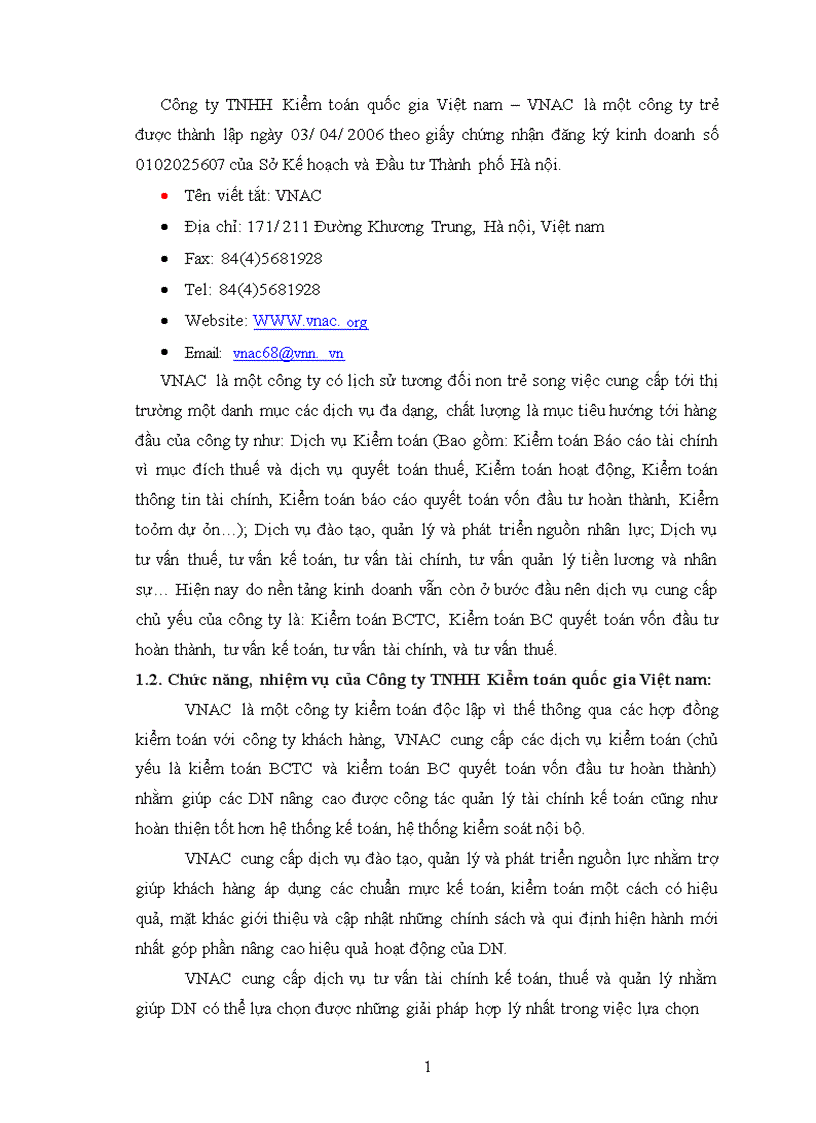image for page Đặc điểm tổ chức kiểm toán tại Công ty TNHH Kiểm toán Quốc gia Việt nam